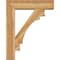 Ekena Millwork Merced Block Rough Sawn Bracket w/ Offset Brace, Western Red Cedar, 8"W x 32"D x 40"H BKT0806X32X40MRC05RWR - alternate 2